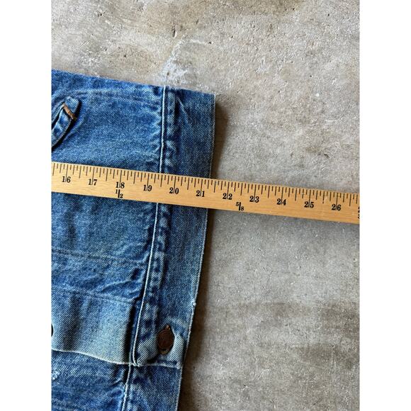 Vintage 1980s Made in USA Rustler Denim Womens Jacket Size Medium Faded - Picture 7 of 9